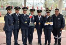 Escolta de Bandera de la FGE, obtiene el 2° lugar, en Concurso Nacional