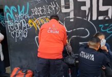 Trasladan 8 lesionados en accidente de camión de transporte público