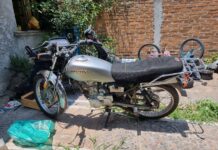 En cateo, recuperan motocicleta robada con violencia