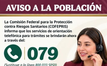 Cofepris habilita línea 079 para orientación sobre trámites y servicios sanitarios